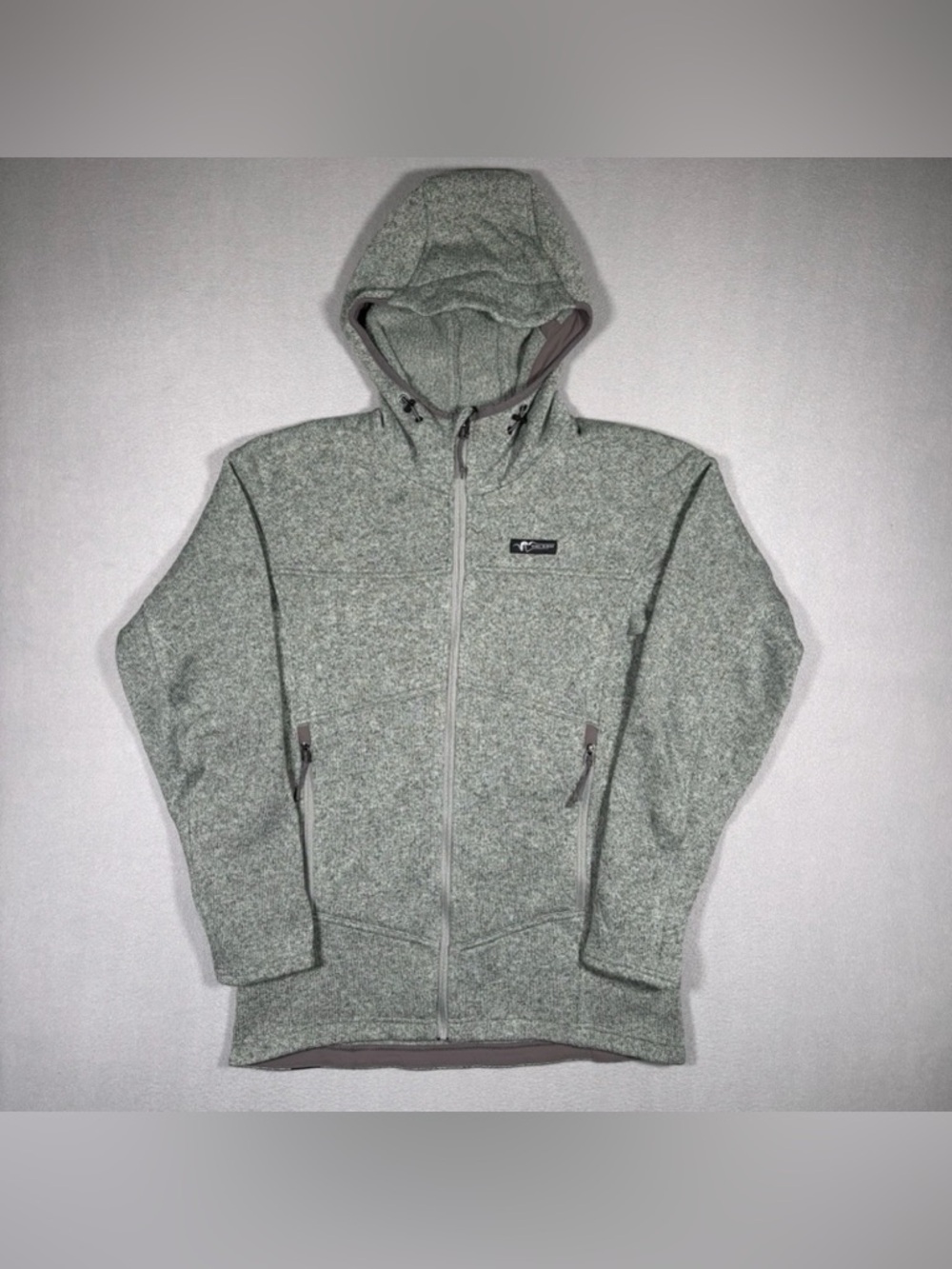 Stone Glacier Zenith Fleece Zip Up Hoodie Men’s Large Sage Gray Style 20013
